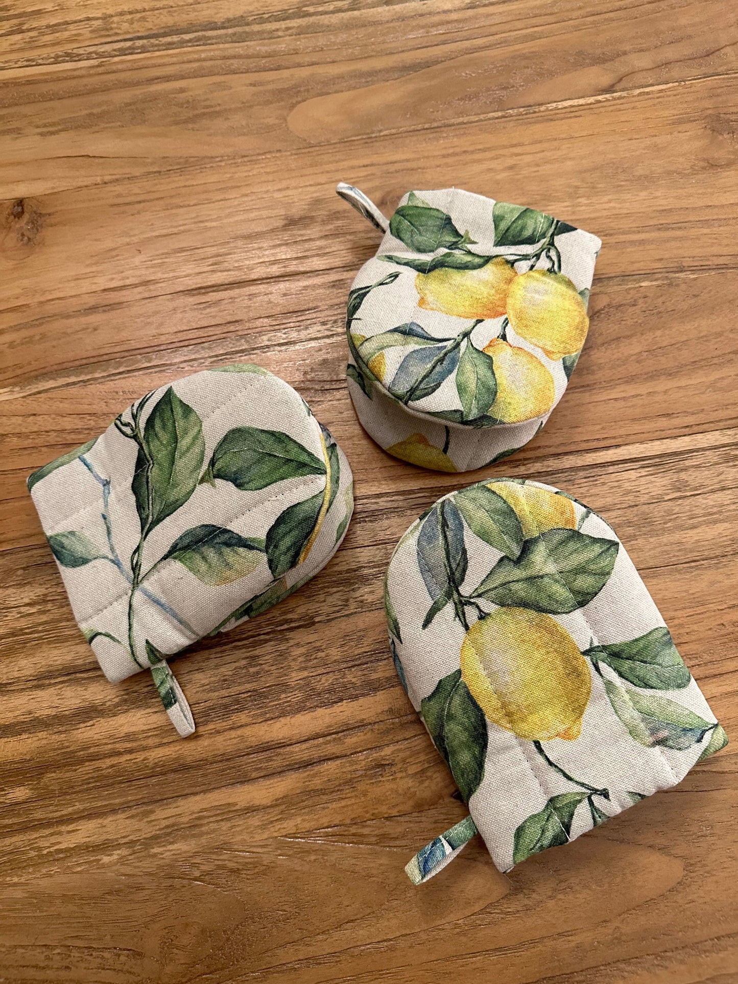 Oven Glove with Double Wool Filling | Lemon Orchard