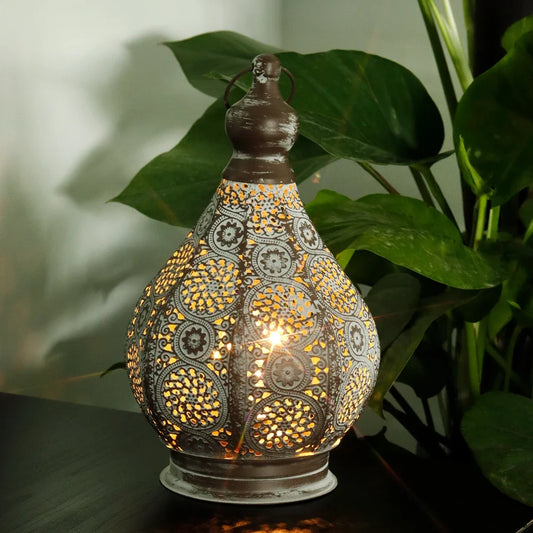 Lampe marocaine rétro à piles